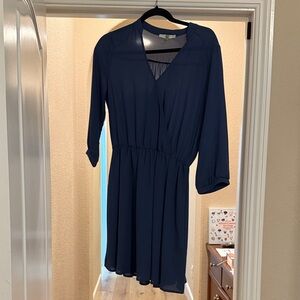 Elegant Blue Women's Dress